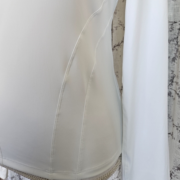 Diosa Fit Hourglass Jacket/Long Sleeve Athletic Top - White - Picture 8 of 10
